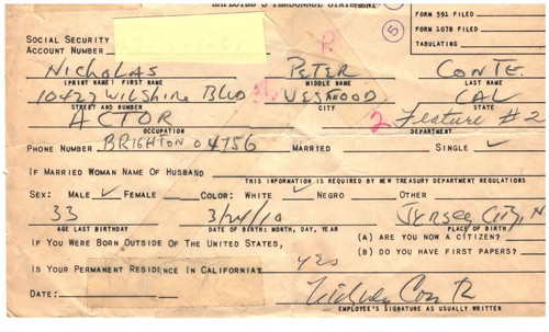 Actor richard conte document - richard,